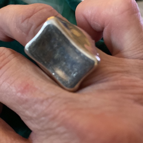 RLM Tablet ring / worry ring SIZE 6 925 Sterling Silver - Picture 2 of 5